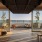 large open area with large doors to balcony
