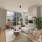 Modern apartment interior with open layout and designer finishes in Belltown Seattle