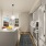 Upscale apartment kitchen in Seattle with elegant details at Kaye Belltown